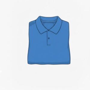 folded polo t shirt